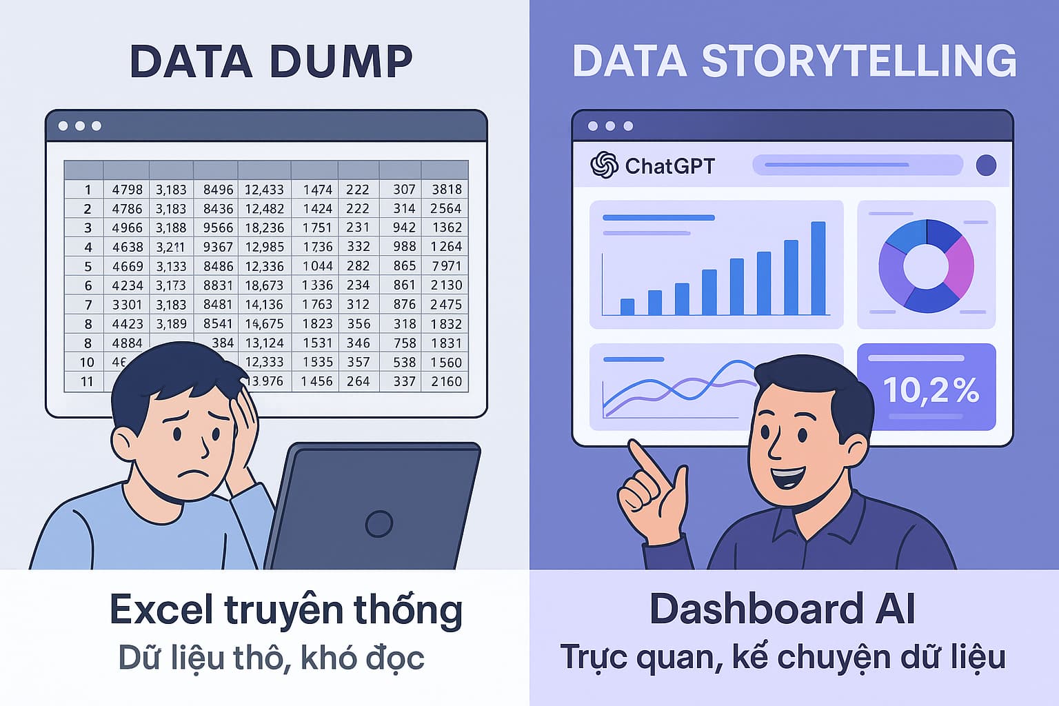 Hướng Dẫn Tạo Dashboard Tự Động Bằng ChatGPT (A-Z)